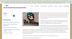 Desktop Screenshot of denieuwemuziekschool.nl